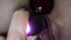 SOLO CLIT HARD ORGASM = WET PUSSY CONTRACTIONS