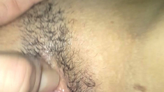 Skinny hairy amateur fucking in close up