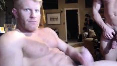 MMA Fighter Bare ATM Ginger MuscleBitch